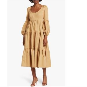 Cinq a Sept Rose Long Sleeve MIDI Dress